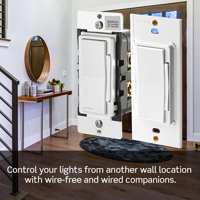 Leviton Decora Smart WiFi ELV / LED Phase Selectable Dimmer, 2nd Gen, White