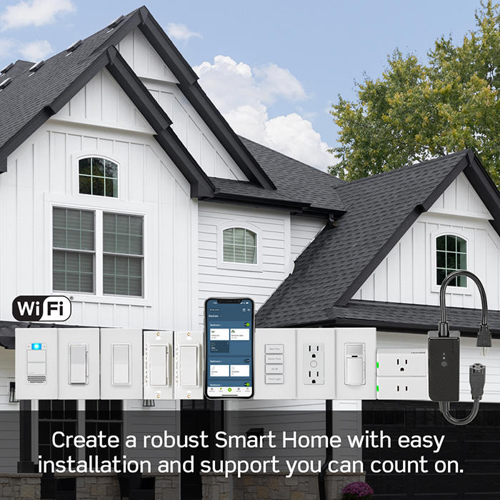 Leviton Decora Smart WiFi ELV / LED Phase Selectable Dimmer, 2nd Gen, White