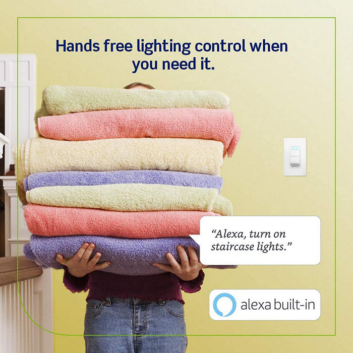 Leviton Decora Smart WiFi Voice Dimmer with Alexa Built In
