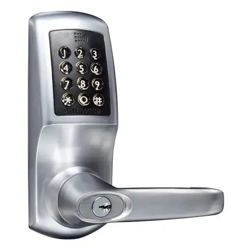 Serrure intelligente Codelocks avec Netcode, lecteur Mifare, acier brossé 2 3/8"