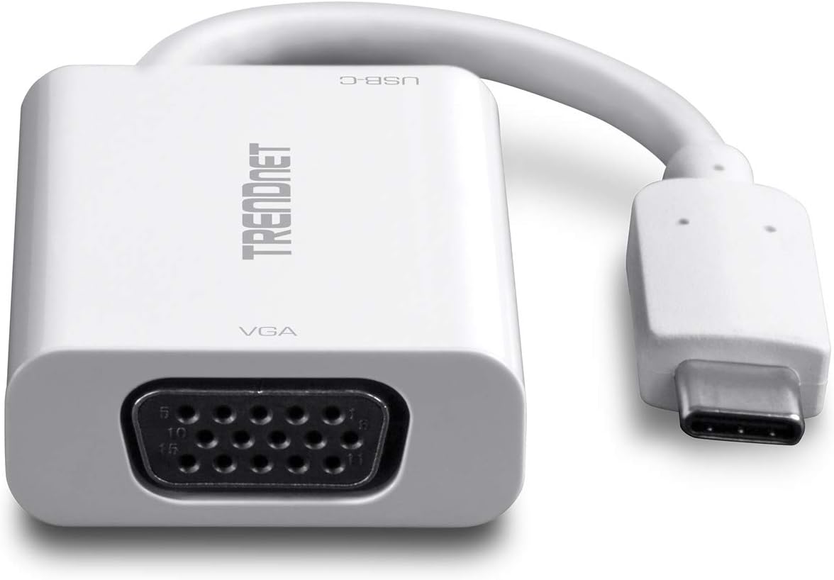 TRENDnet USB-C to VGA HDTV Adapter with PD support