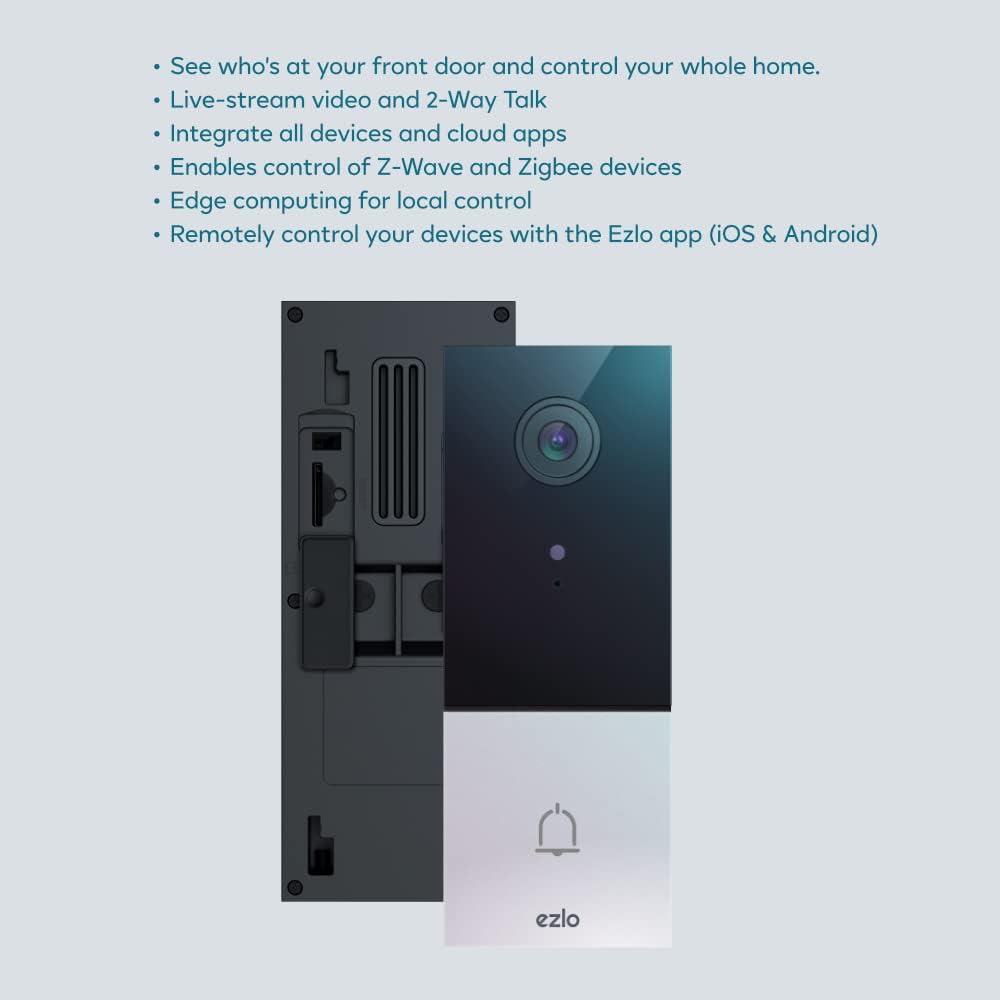 EzloPlus Smart Hub Bundle with VC1203 Smart Video Doorbell