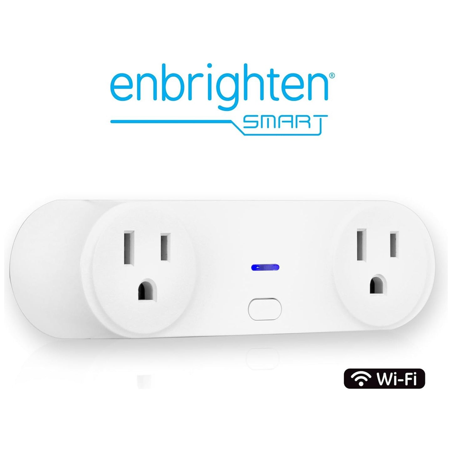 Prise intelligente d'intérieur à double prise Wi-Fi Enlighten