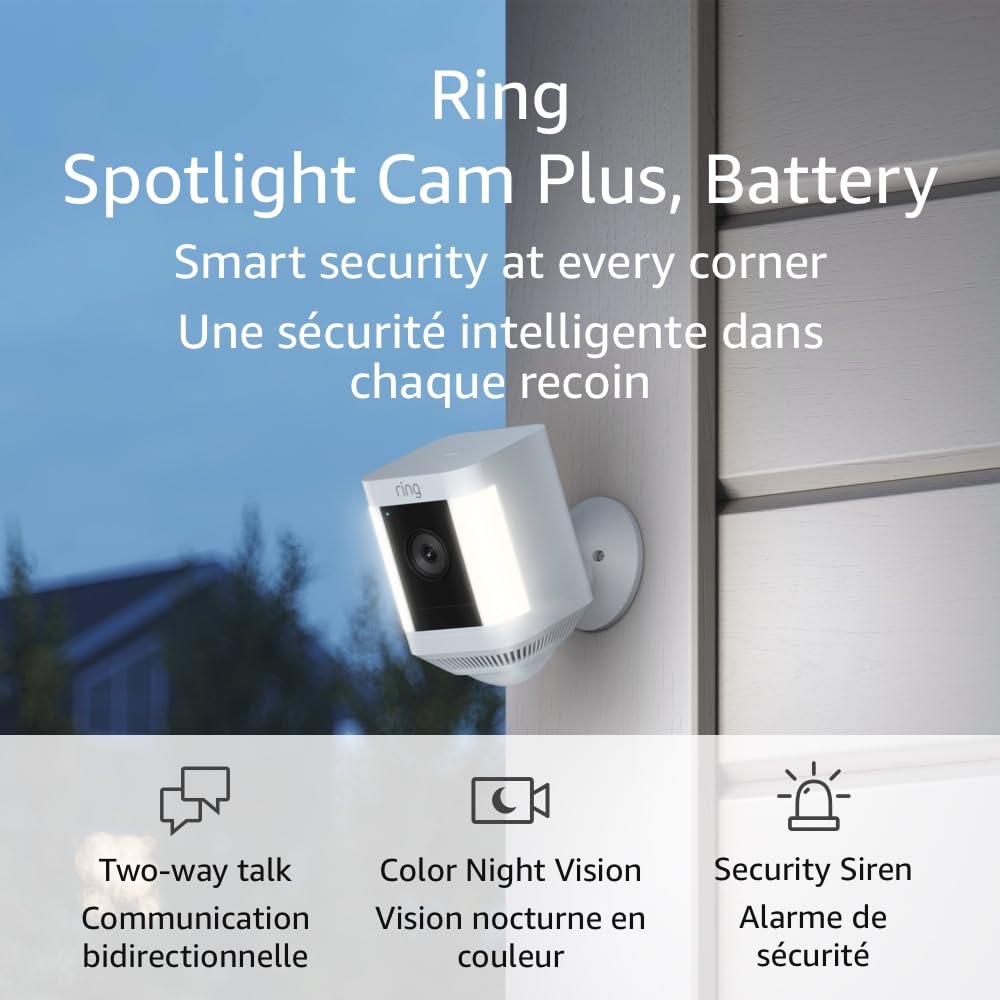Ring Spotlight Cam Plus, Battery