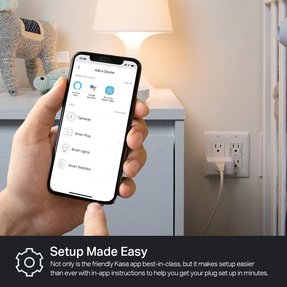 TPLink Kasa WiFi Smart Plug Mini, 2 Pack