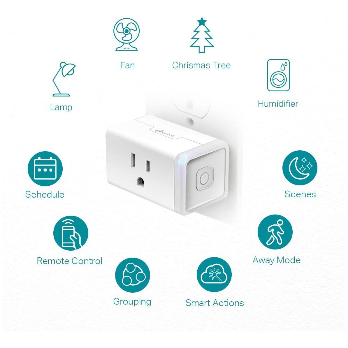 TPLink Kasa WiFi Smart Plug Mini, 2 Pack
