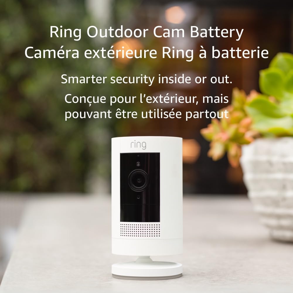 Ring Plug-In Stick Up Cam, White