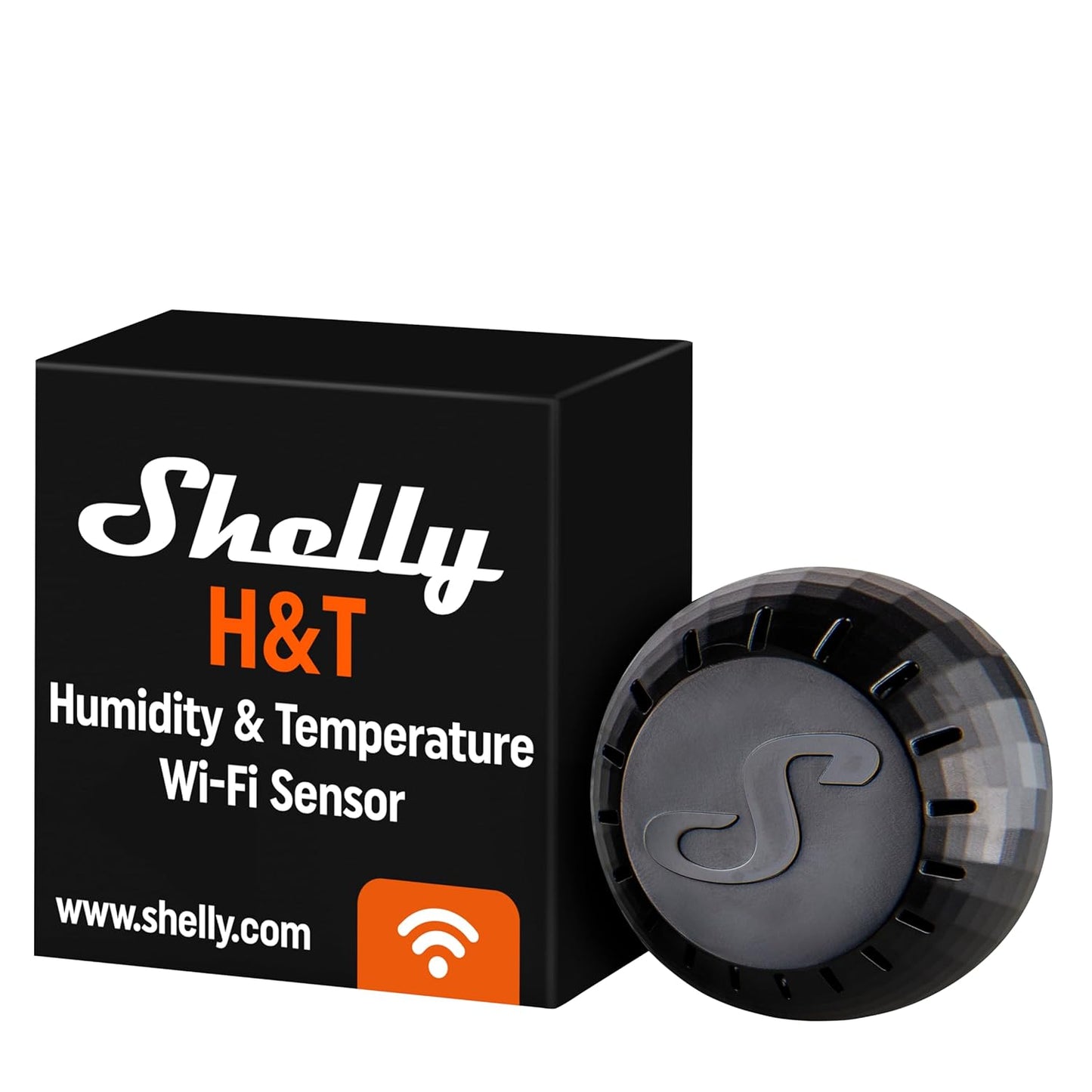 Shelly H&T WiFi Humidity and Temperature Sensor Black