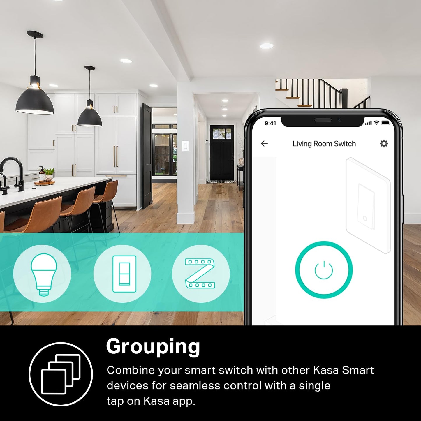 TPLink Kasa Smart WiFi On Off Light Switch