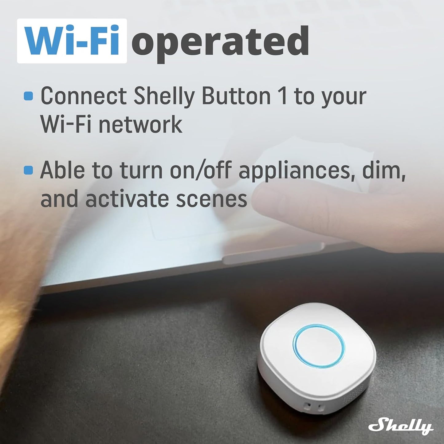 Shelly Button 1 White WiFi Action Button