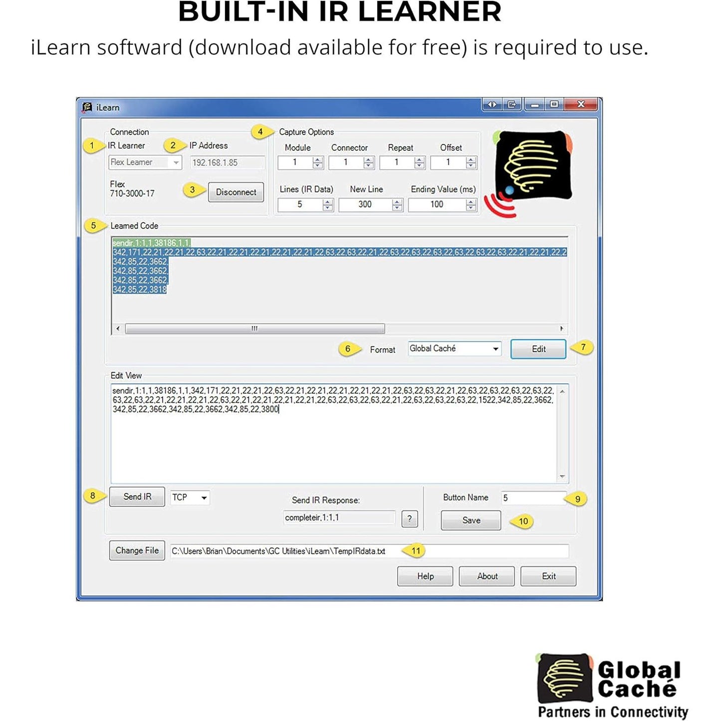 Global Cache iTach Ethernet To Infrared Controller with POE