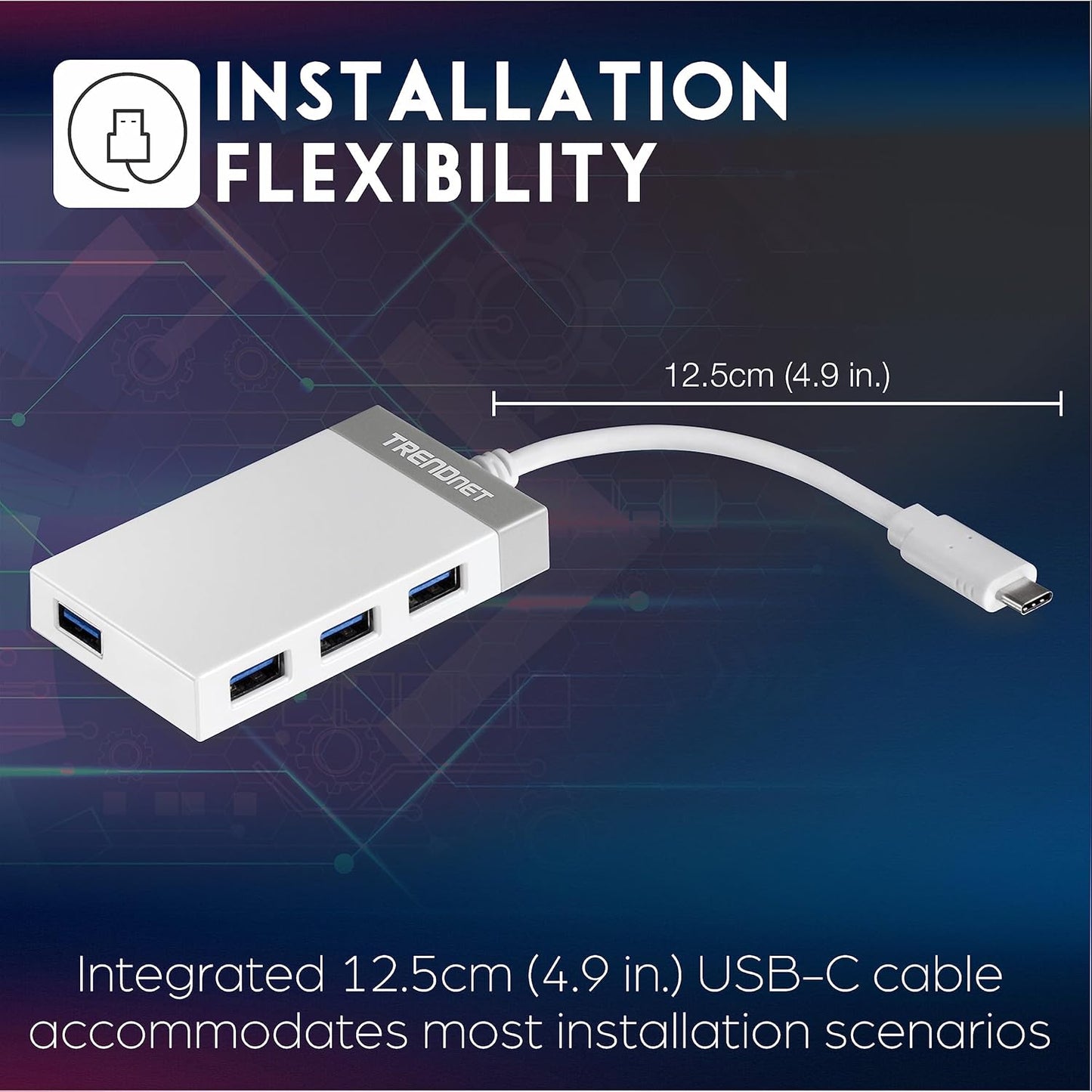 TRENDnet 4 Port USB-C Hub
