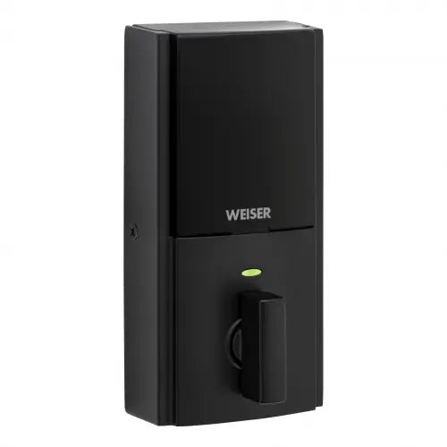 Weiser Zwave 700 Push Button Contemporary Deadbolt Smart Lock, Matte Black