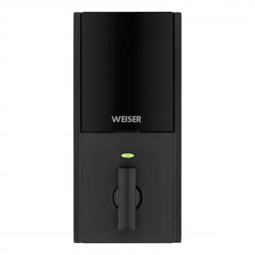 Weiser Zwave 700 Push Button Contemporary Deadbolt Smart Lock, Matte Black