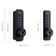 Codelocks KitLock Mechanical Cabinet Combination Lock, Vertical, Private, Black
