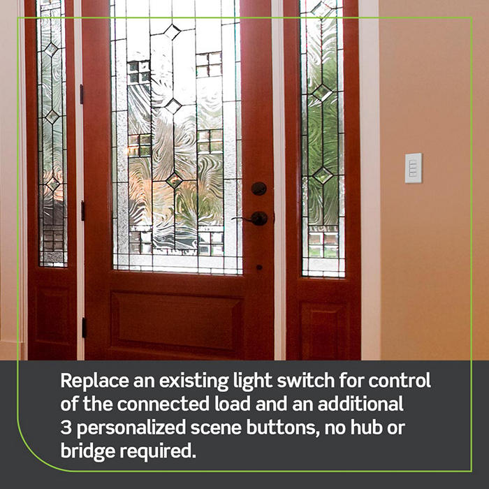 Leviton Decora Smart WiFi Scene Controller with On Off Switch Built In, Gen2