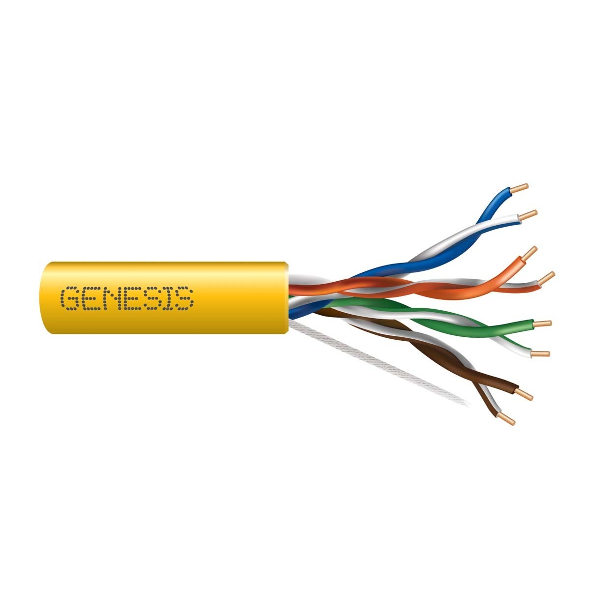 Genesis 24/4pr Cat5e UTP Wire 1000FT/304.8m Box, FT4 CMR