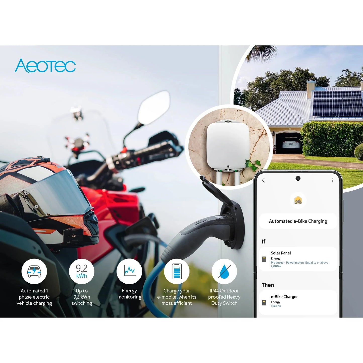 Interrupteur intelligent pour appareils robustes Aeotec Zwave 240 V