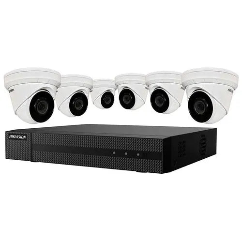 Hikvision IP Security Camera Kit 8 Channel 4K NVR with 6 x 4MP Turret Cameras