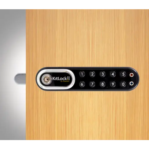 Codelocks KL1000 G3 KitLock Electronic Locker Lock, Right Hand, Black Chrome