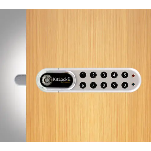 Codelocks KL1000 G3 KitLock Electronic Locker Lock, Right Hand,Silver Chrome