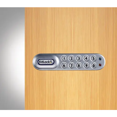 Codelocks KL1000 Classic KitLock Electronic Locker Lock, Right Hand,Silver Grey