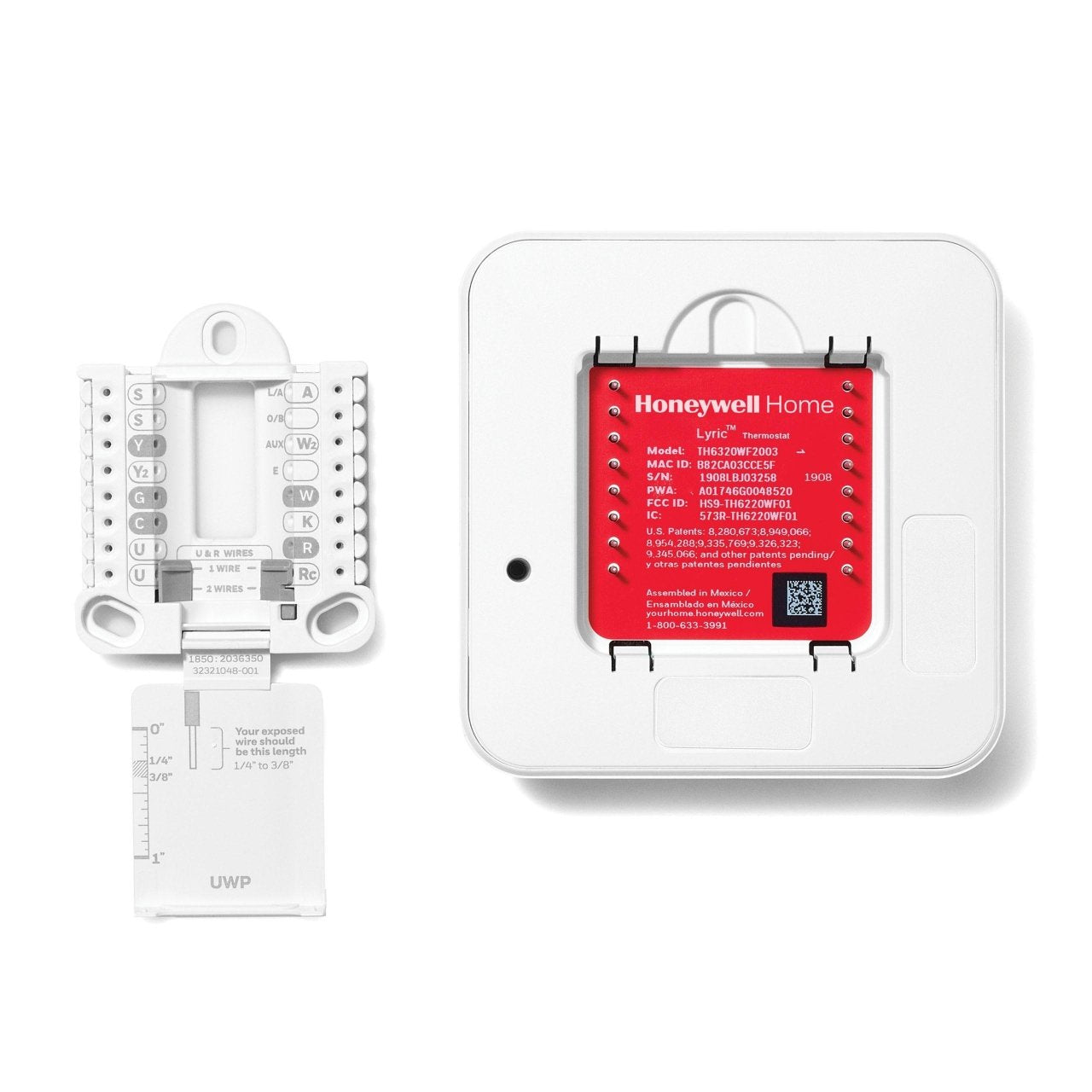 Thermostat WiFi Honeywell Lyric T6 Pro, 2 chauffages/2 climatisations
