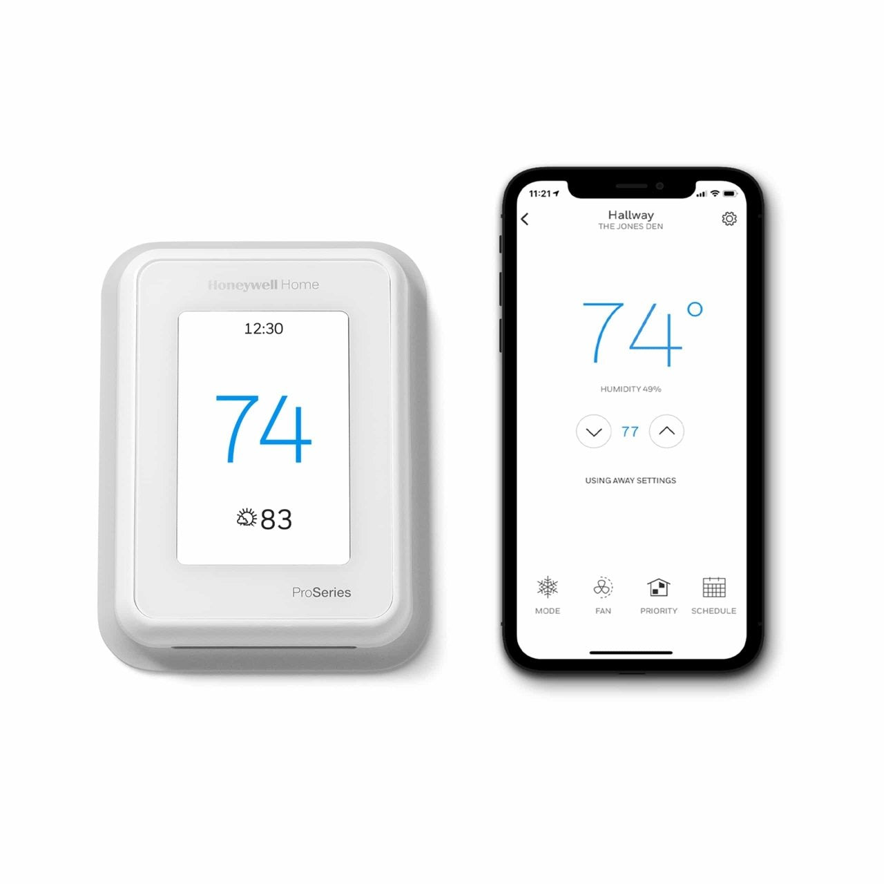 Thermostat intelligent WiFi Honeywell T10+ Pro avec prise en charge RedLINK