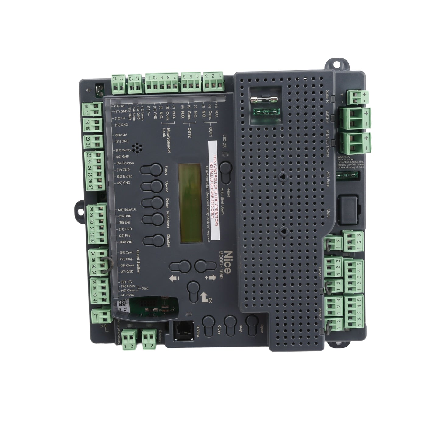 Nice Apollo 1050i Universal Smart Control Board: Gate Opener Logic Circuit