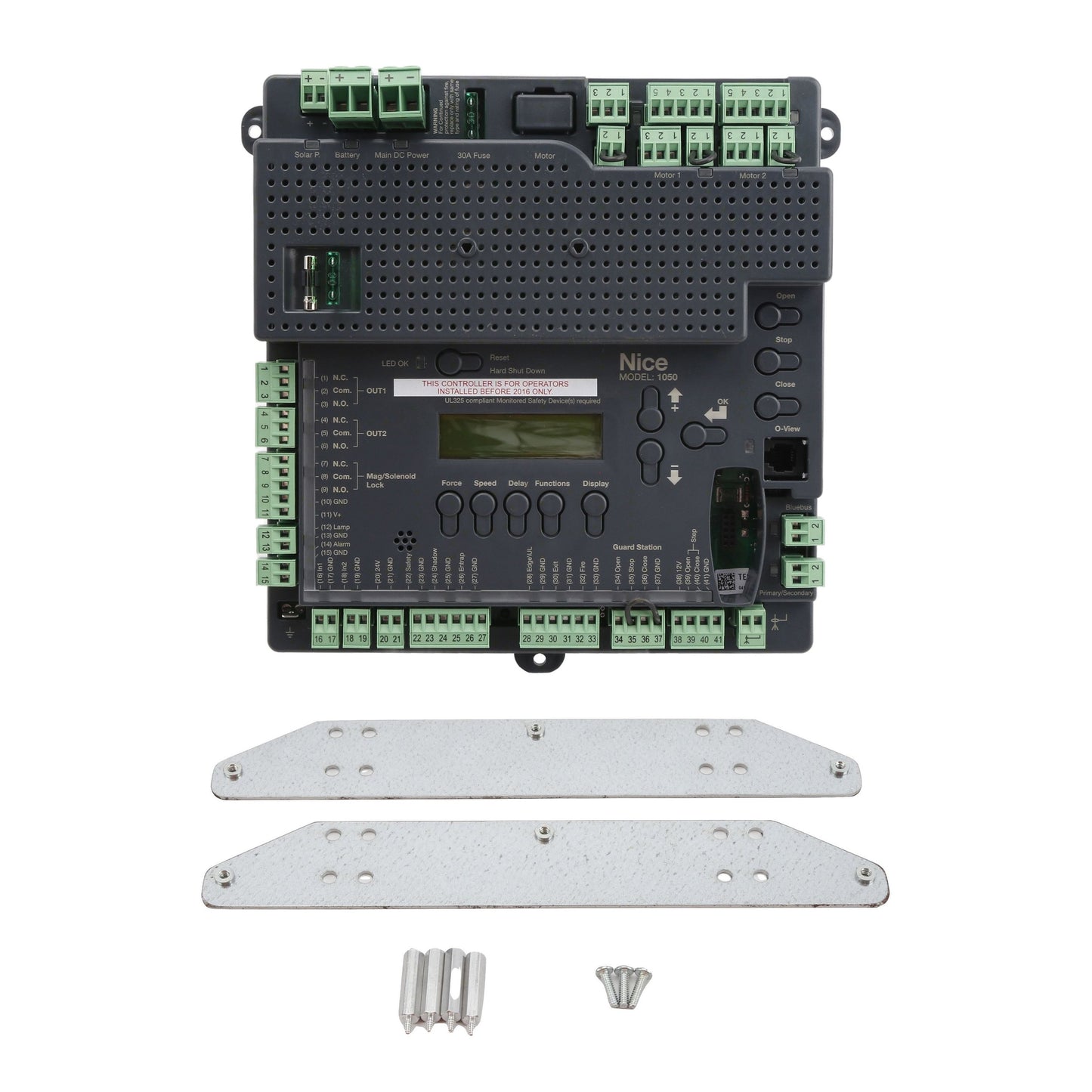 Nice Apollo 1050RK Gate Opener Control Board Retrofit Kit with Brackets