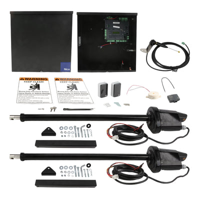Nice Apollo 1650ETL-1K Dual Swing Gate Opener Kit w/ 1050 Control Board