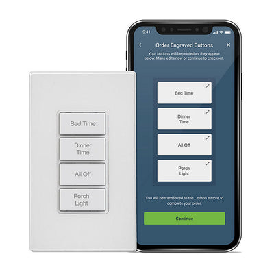 Leviton Decora Smart WiFi Scene Controller with On Off Switch Built In, Gen2