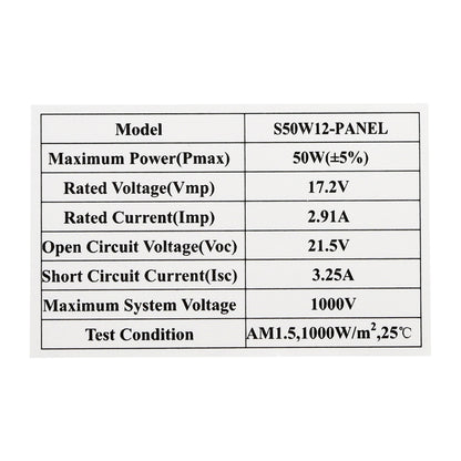 Nice Apollo 50W Solar Panel Kit, 12V Gate Opener Power System