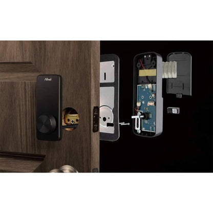 Alfred DB1 Smart Lock with Bluetooth, Key, Black