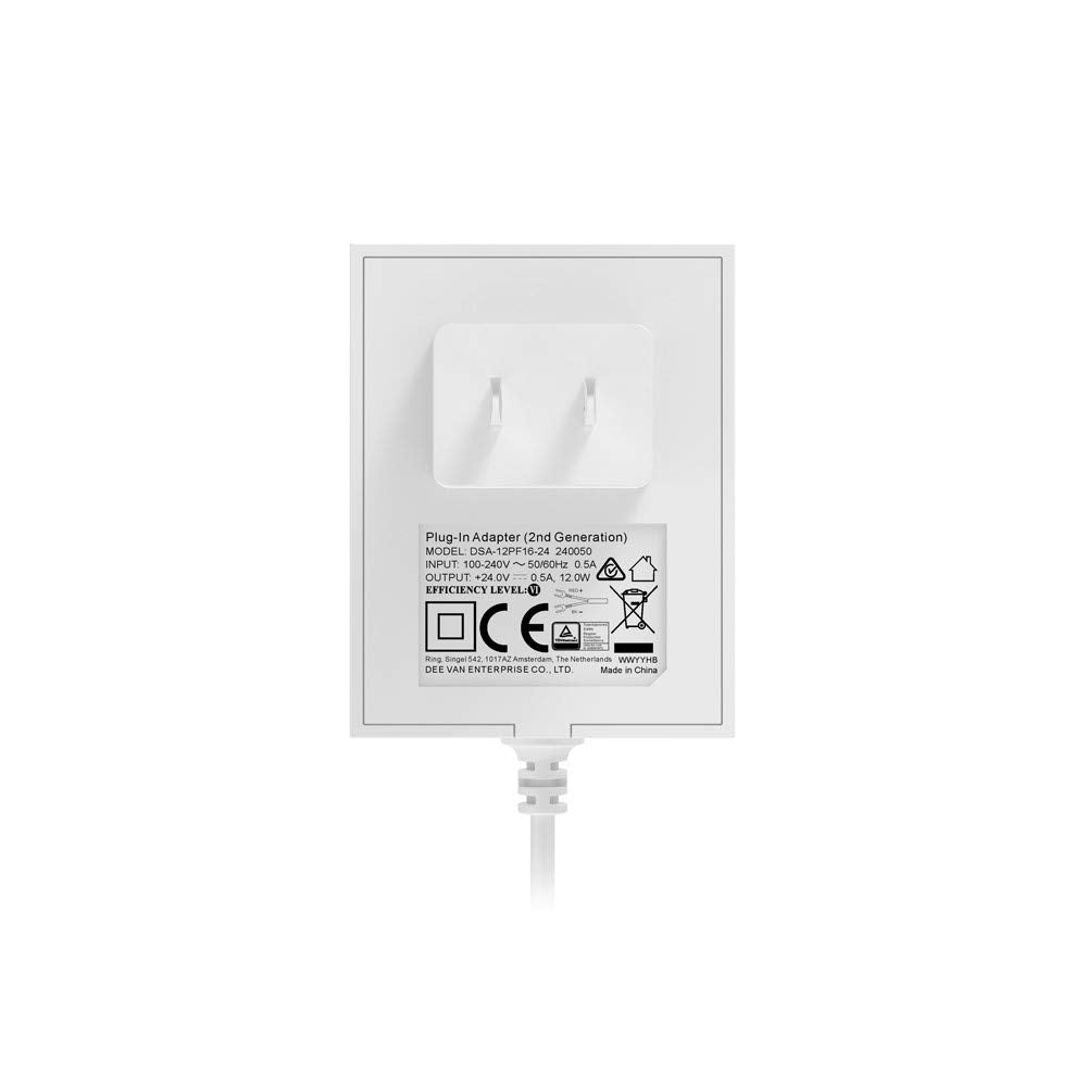 Ring B08C9NFVS1 Plug in Adapter 2nd Gen