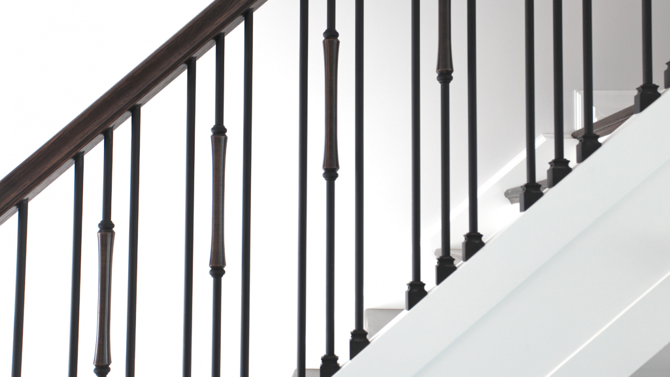 Durable Steel Tube Baluster, 5/8-inch Round, 46-inch Length, Satin Black Finish