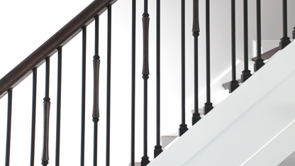 Durable Steel Tube Baluster, 5/8-inch Round, 46-inch Length, Satin Black Finish