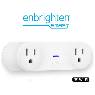 Enbrighten WiFi Dual Outlet Indoor Smart Plug