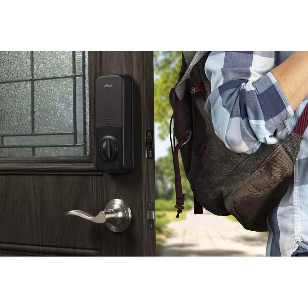 Alfred DB1 Smart Lock with Bluetooth, Key, Black