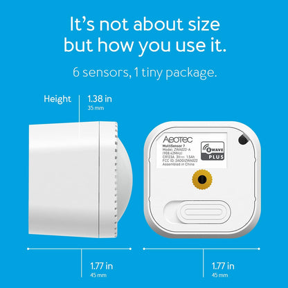 Aeotec Zwave Multisensor 7 Motion, Temperature, Light, Humidity