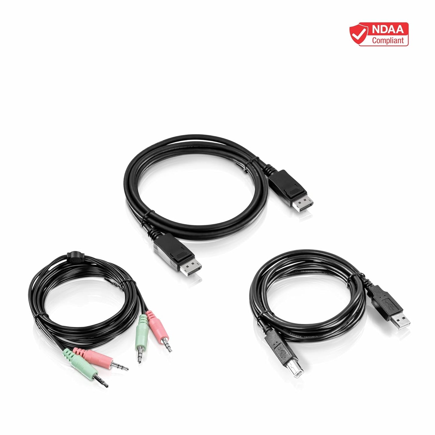TRENDnet 6 ft.DisplayPort,USB,and Audio KVM Cable Kit