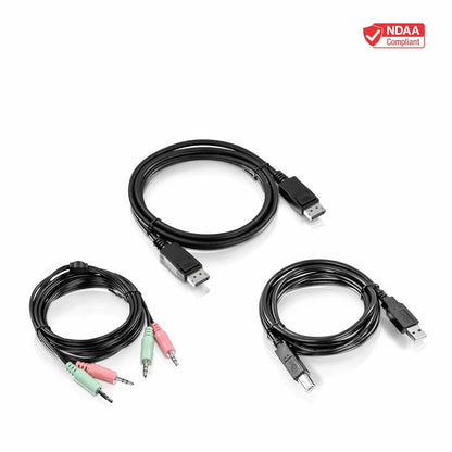 TRENDnet 6 ft.DisplayPort,USB,and Audio KVM Cable Kit