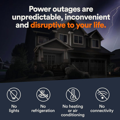 Generac Guardian 24kW Wi-Fi Enabled Portable Gas-Powered Home Standby Generator - Compact, Powerful, and Efficient Backup Power Solution for Homes and Small Businesses