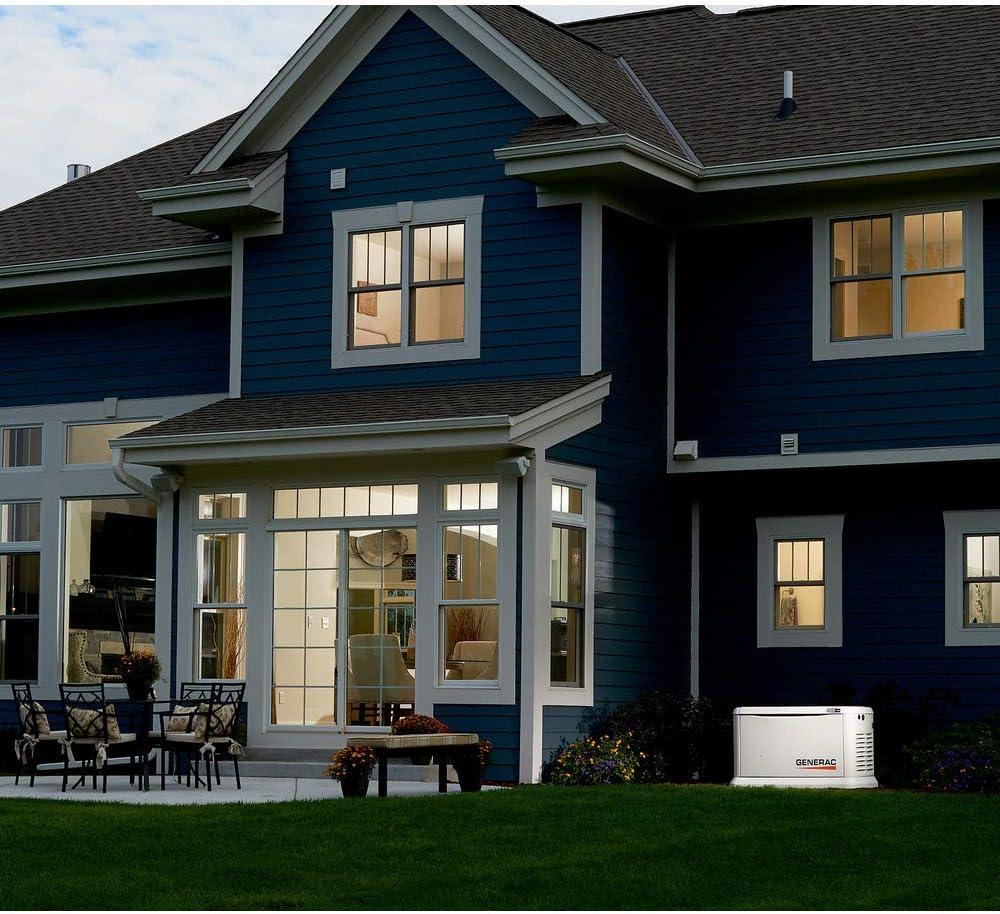 Generac Guardian 24kW Wi-Fi Enabled Portable Gas-Powered Home Standby Generator - Compact, Powerful, and Efficient Backup Power Solution for Homes and Small Businesses