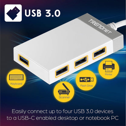 TRENDnet 4 Port USB-C Hub