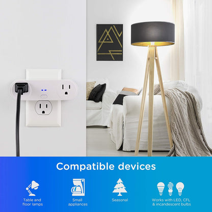 Enbrighten WiFi Dual Outlet Indoor Smart Plug