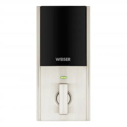 Weiser Zwave 700 Push Button Contemporary Deadbolt Smart Lock,Satin Nickel