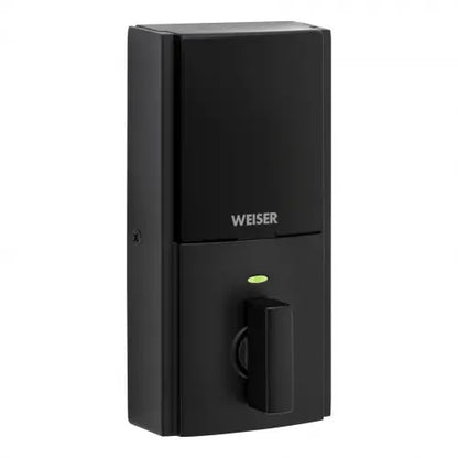 Weiser Zwave 700 Push Button Contemporary Deadbolt Smart Lock, Matte Black