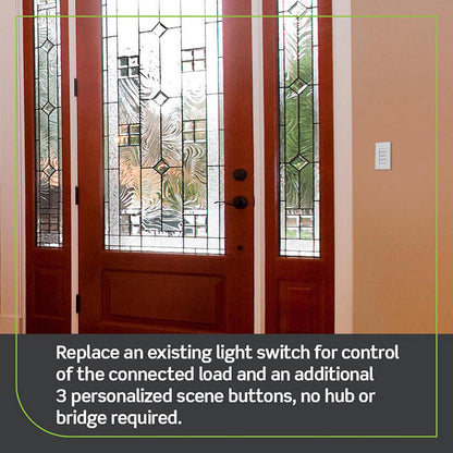 Leviton Decora Smart WiFi Scene Controller with On Off Switch Built In, Gen2