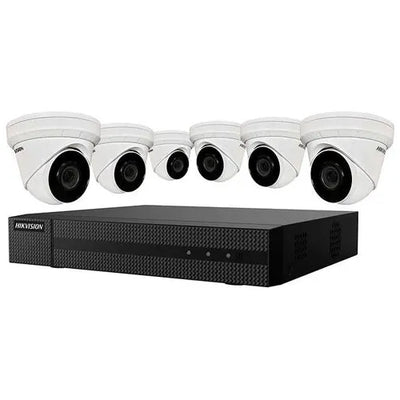 Hikvision IP Security Camera Kit 8 Channel 4K NVR with 6 x 4MP Turret Cameras